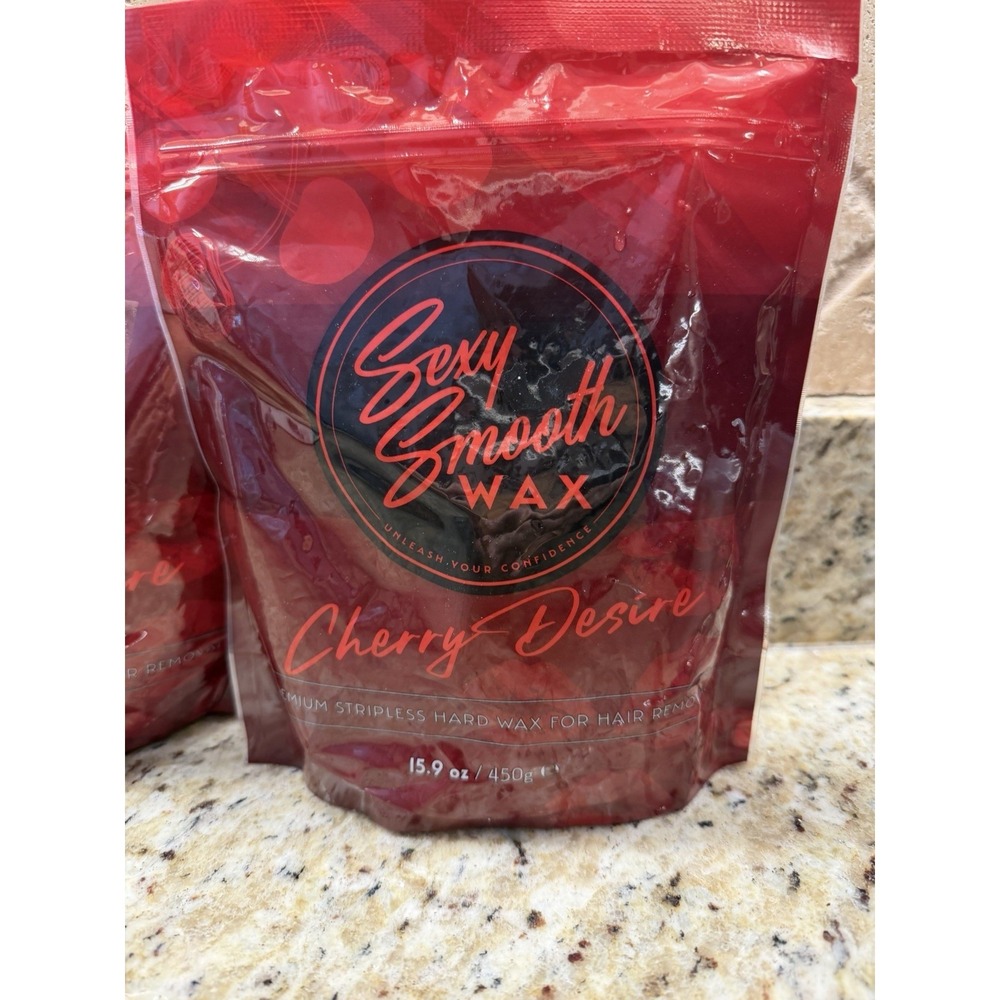 Stripless Hard Wax For Hair Removal Sexy Smooth Wax 15.9 Oz Cherry‎ Desire LOT 2 - Picture 2 of 4